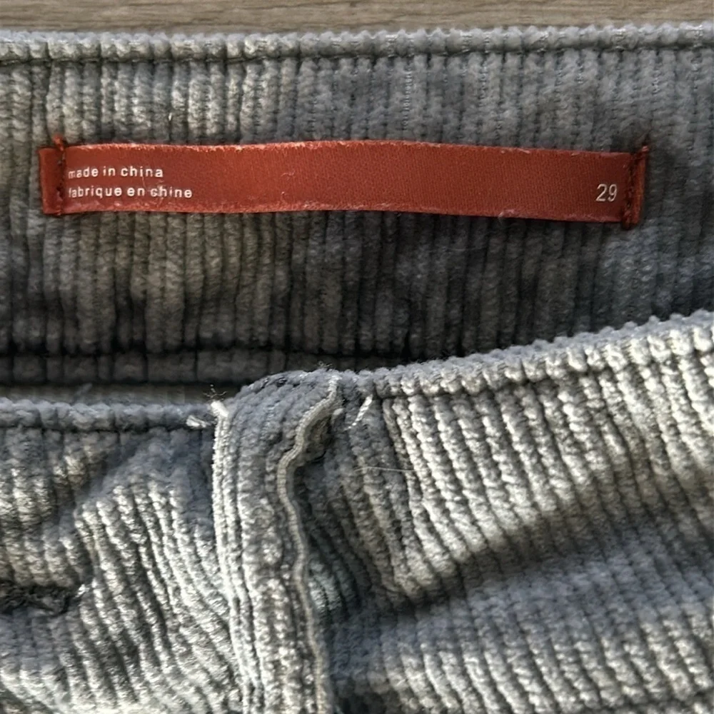 PILCRO anthropologie corduroy boot cut crop pants size 29